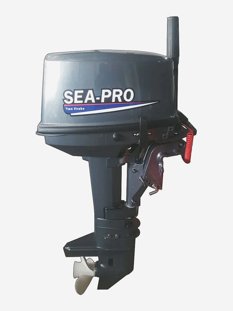 Двухтактный лодочный мотор SEA-PRO T 9.8S New + бак 12л.