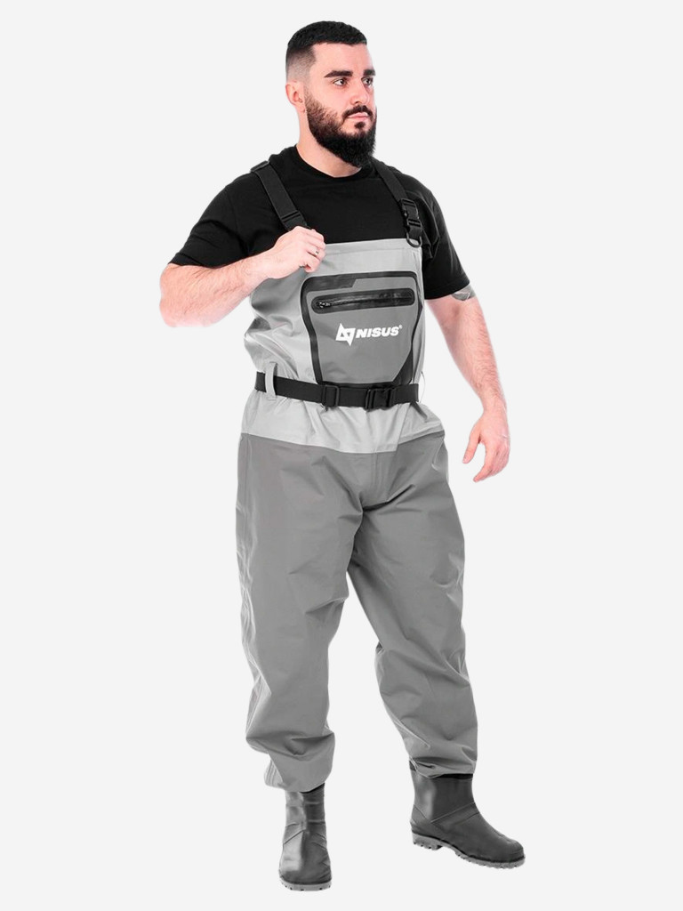 Вейдерсы мембранные NISUS River Guide с сапогами для рыбалки и охоты