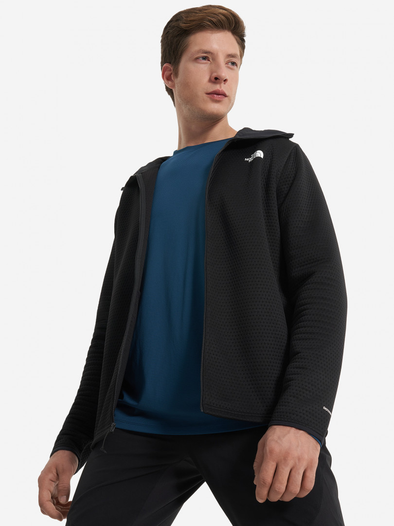 фото Джемпер флисовый мужской the north face vertical thermal, черный