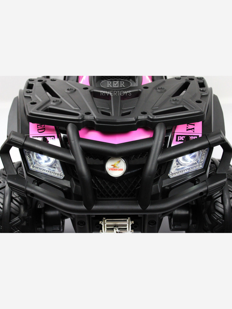 Детский электроквадроцикл RIVERTOYS T001TT 4WD розовый