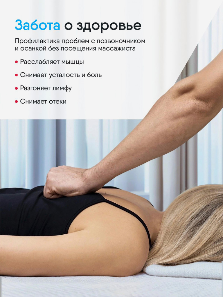 Массажная накидка Ergonova FeelBack2 массажер для тела роликовый шиацу с подогревом