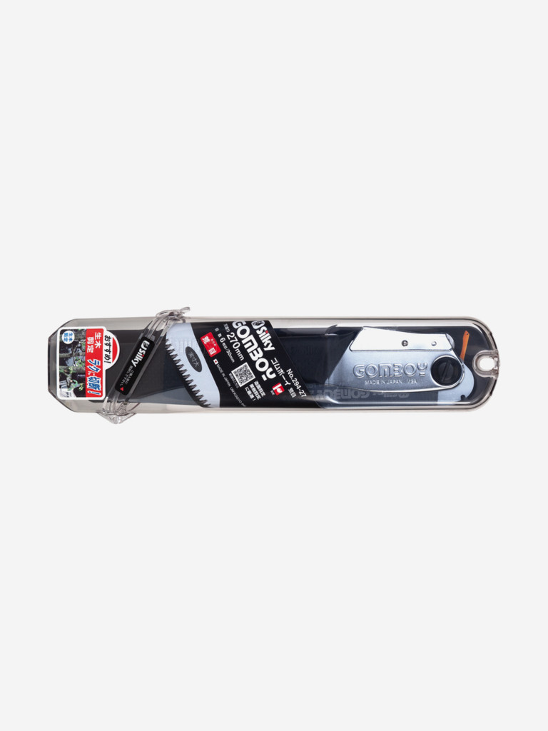 Пила складная, туристическая Silky Gomboy 270mm, 1.3 мм толщина, 6 зубьев на 30 мм, вес 330 г