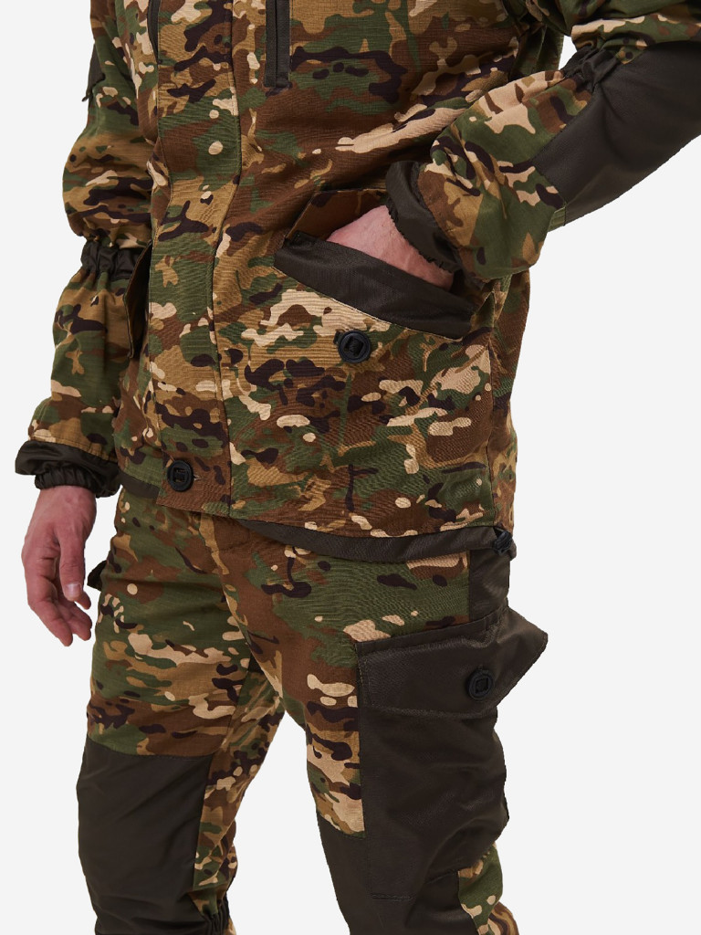 Костюм мужской Huntsman Горка-5 демисезонный ветровлагозащитный из смесовой ткани рипстоп для охоты и рыбалки