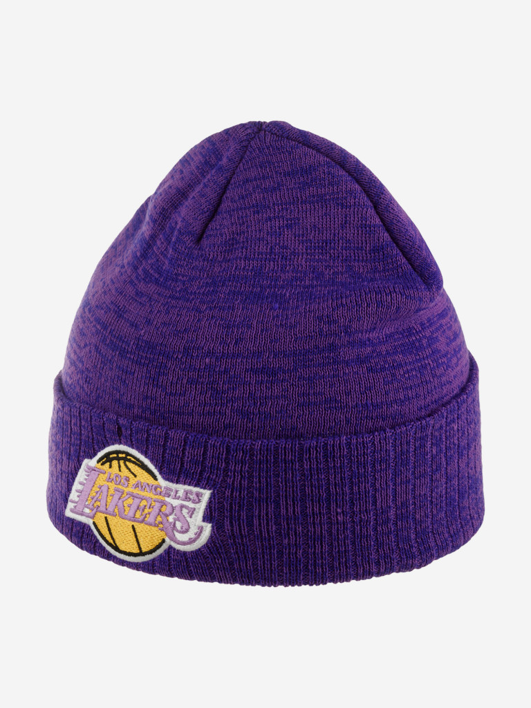 Шапка с отворотом MITCHELL NESS KTCFMM19260-LALPURP Los Angeles Lakers NBA (фиолетовый)