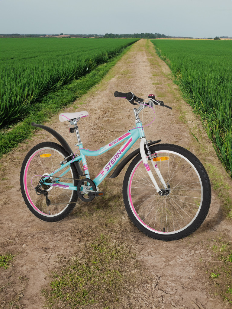 Комплект: велосипед для девочек Stern Leeloo 24 1.0 24", 2022 с аксессуарами