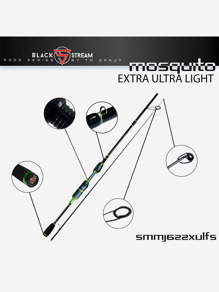 Спиннинг Sprut Mosquito MJ 190XUL (Extra Ultra Light/Lure:0,3-6g/Line:1-6lb)