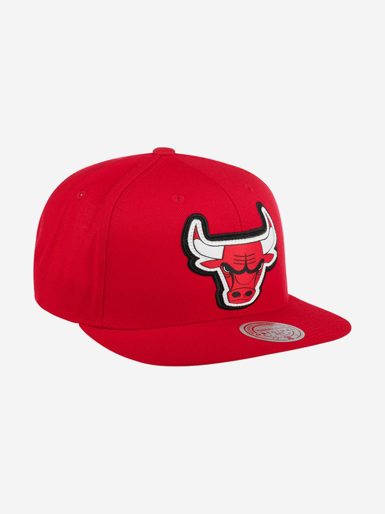 Бейсболка с прямым козырьком MITCHELL NESS 6HSSMM19490-CBURED1 Chicago Bulls NBA (красный)
