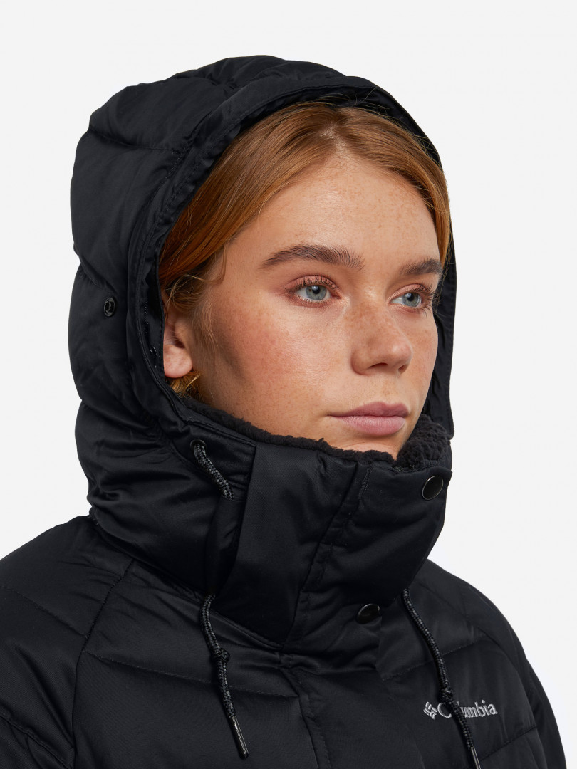 фото Пуховик женский columbia belle isle mid down jacket, черный