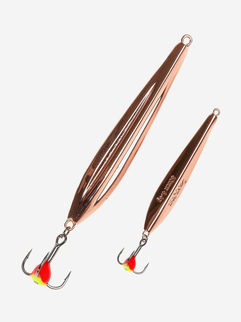 Блесна вертикальная зимняя Lucky John FIN Blade с цепочкой и тройником 50мм C блистер