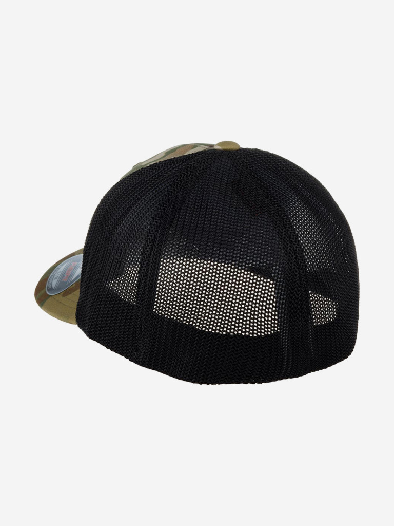 Бейсболка с сеточкой FLEXFIT 6511MC (оливковый)