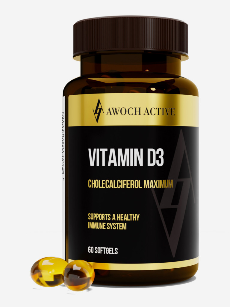 Биологически активная добавка к пище "VITAMIN D3 5000 ME" 60 капсул TM AWOCHACTIVE