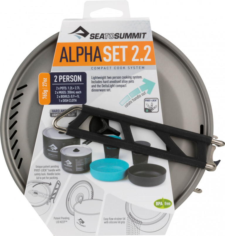 Набор посуды SEA TO SUMMIT Alpha 2 Pot Cook Set 2.2