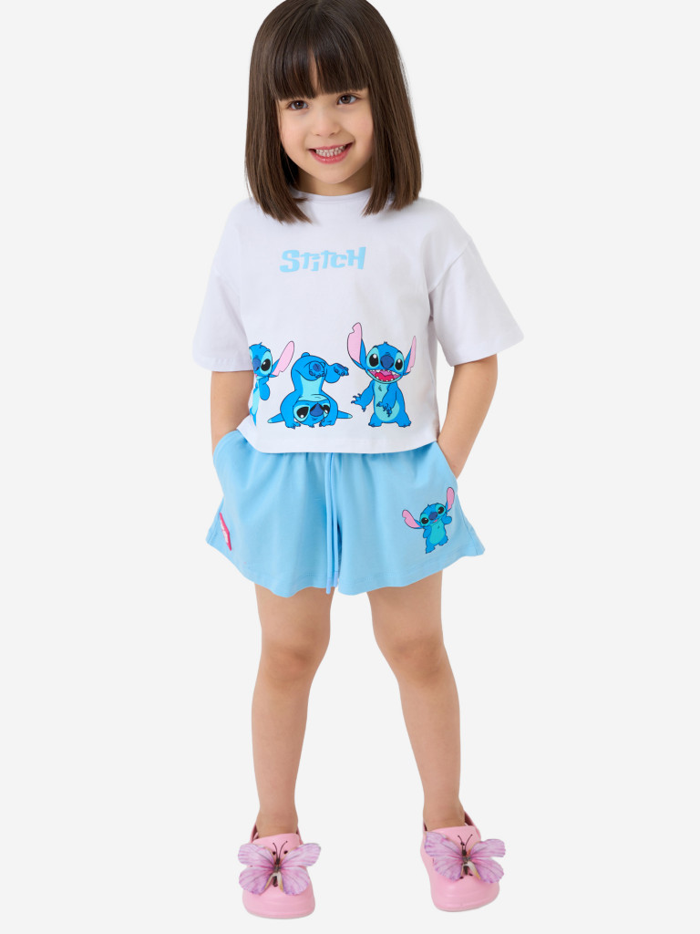 Комплект для девочек: футболка, шорты PlayToday