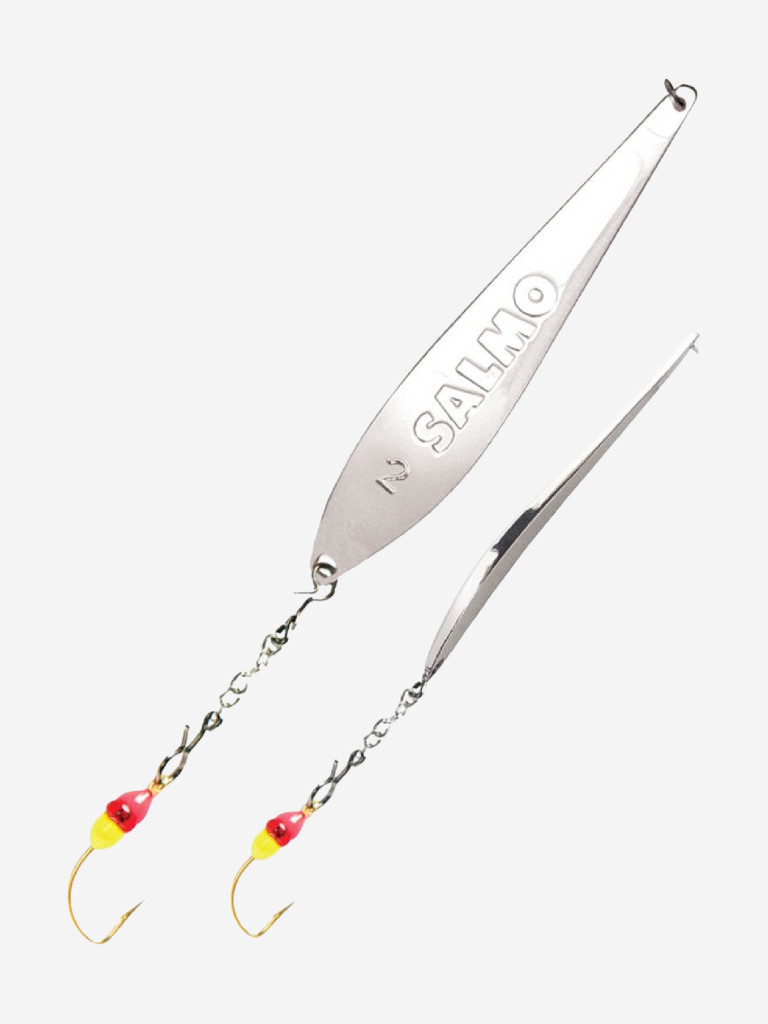 Блесна вертикальная зимняя Lucky John S-2-Z с цепочкой и крючком, вес 3.5г