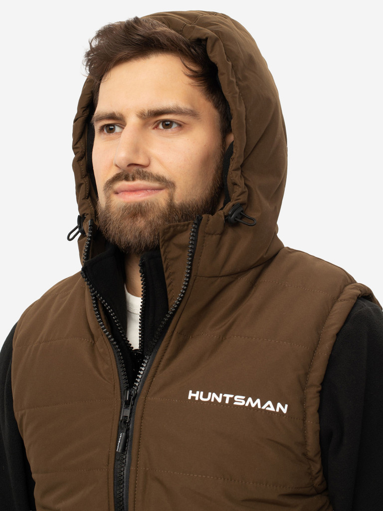 Жилет мужской Huntsman Фристайл утепленный с капюшоном