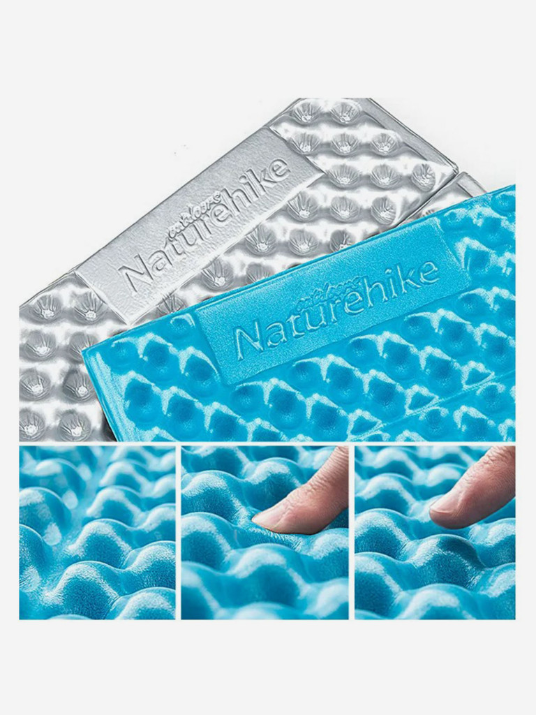 Коврик туристический Naturehike 187х56х2,5 см. IXPE, голубой