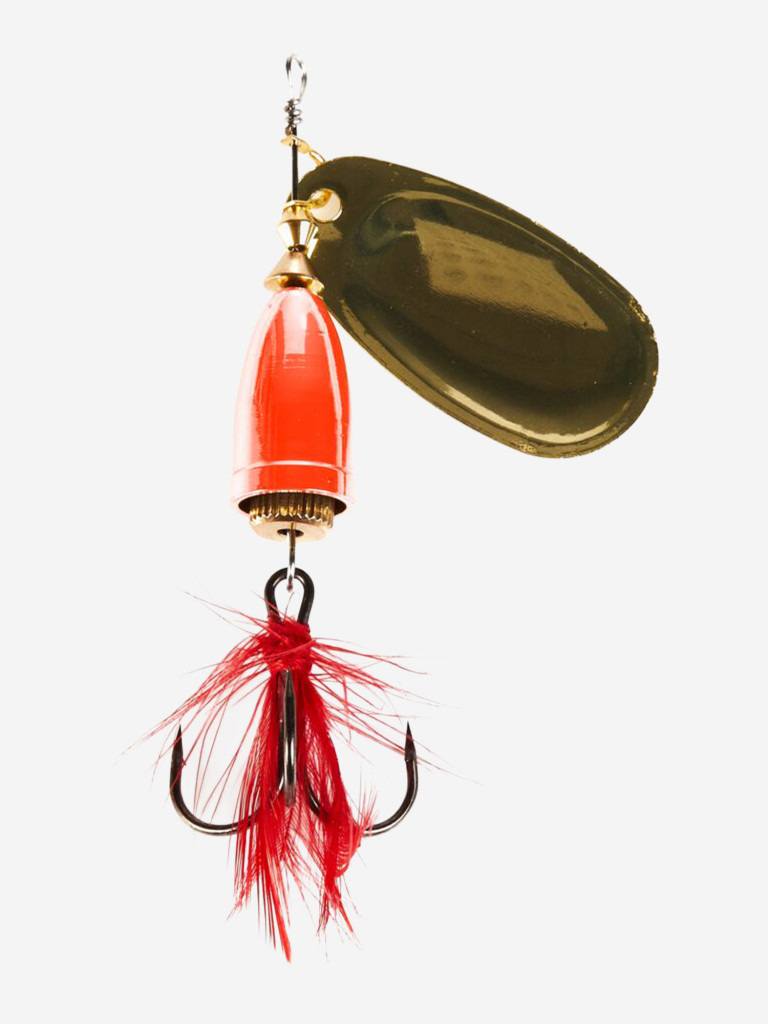 Блесна вращающаяся Lucky John BELL SPIN 01 с лепестком, веси оперением, вес 3,5 г