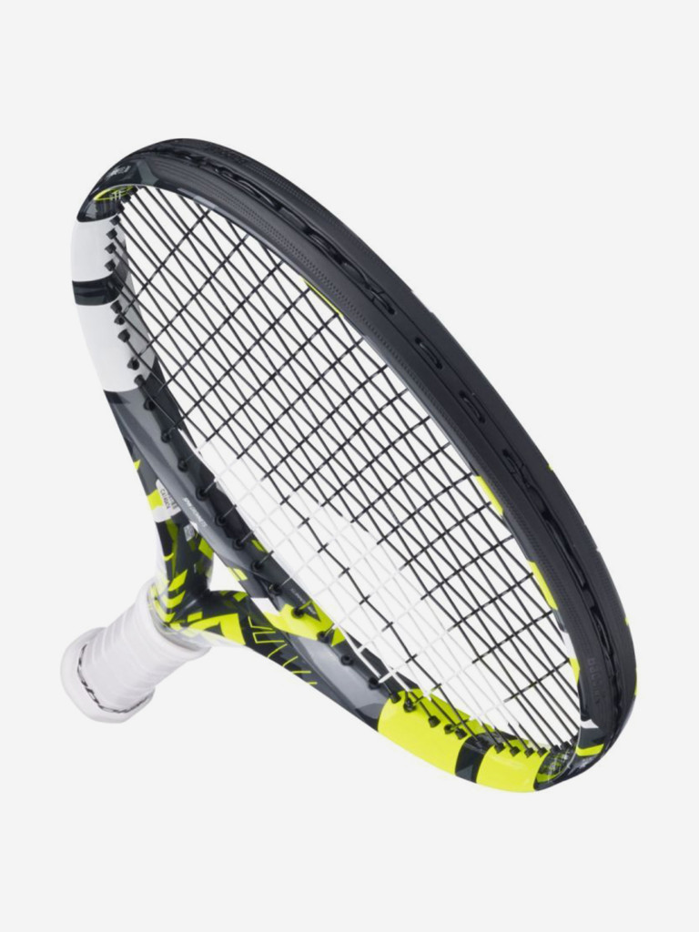 Ракетка для бол. тенниса Babolat PURE AERO JUNIOR 26 CV (2023), серый/желтый/белый (370),ручка 0