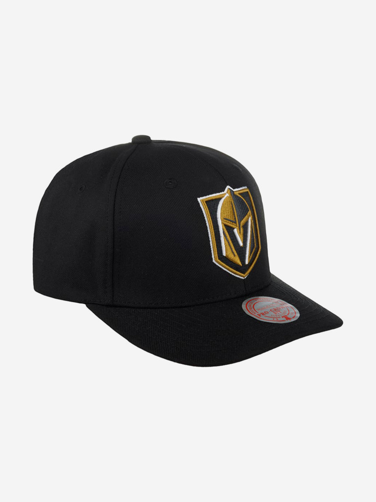 Бейсболка с прямым козырьком MITCHELL NESS HHSS5370-VGKYYPPPBLCK Vegas Golden Knights NHL (черный)