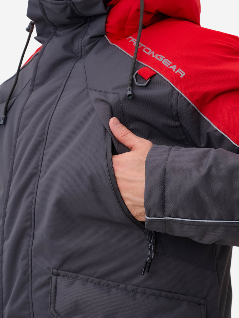 Костюм-поплавок Tritongear "Скиф" -40 (Таслан, Серо-Красный)