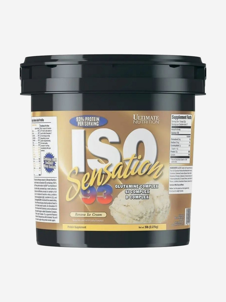 Протеин Ultimate Nutrition ISO Sensation, 2270 г, Банановое мороженное
