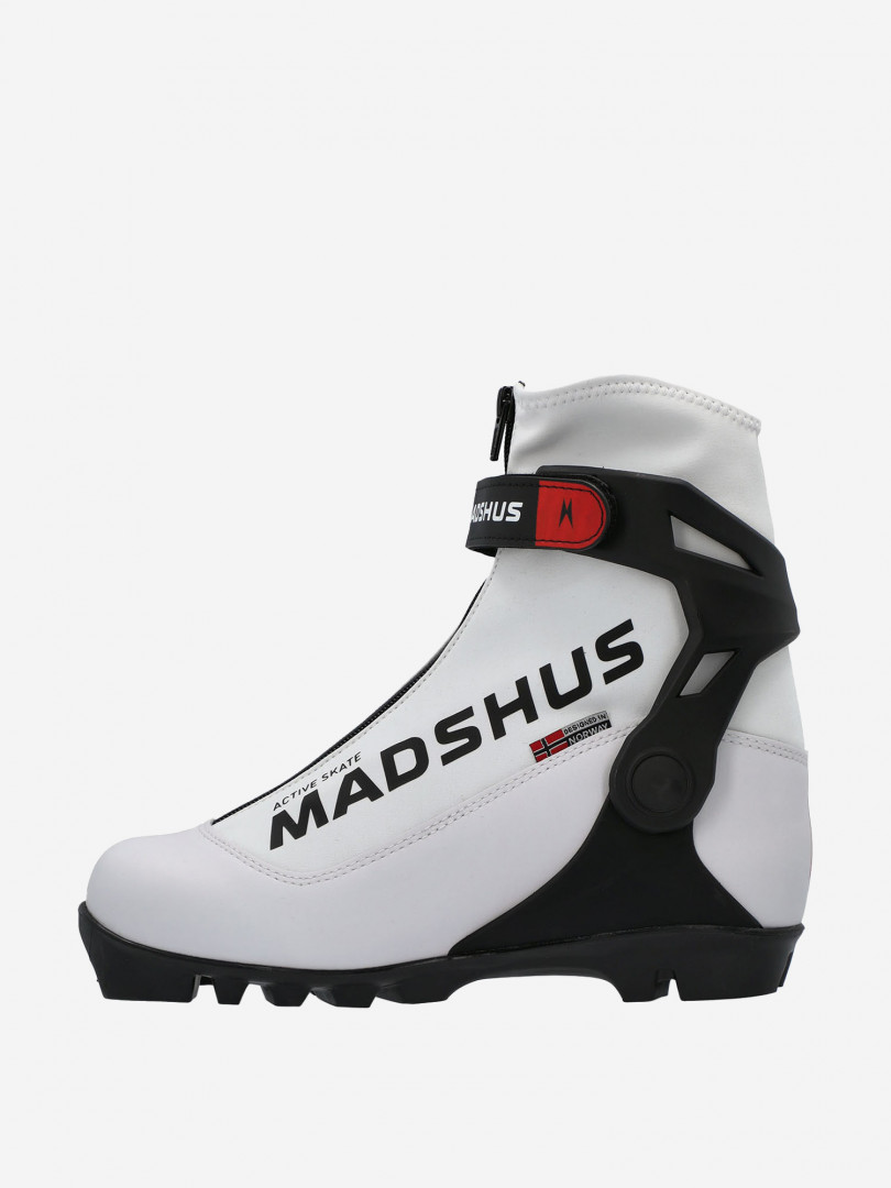 фото Ботинки для беговых лыж женские madshus active skate, белый