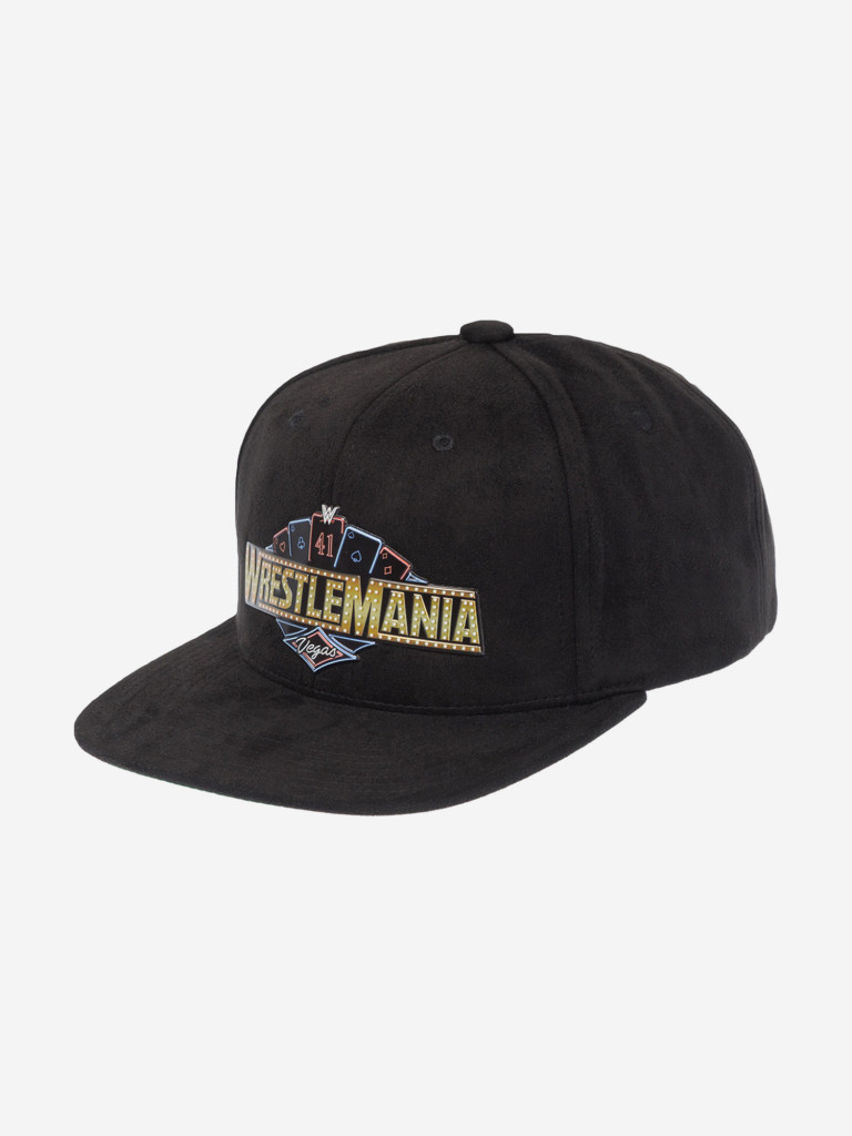 Бейсболка с прямым козырьком MITCHELL NESS HS13259-WRTBLCK Wrestlemania WWE (черный)