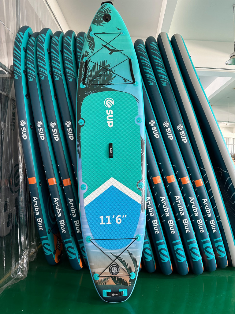 Надувная двухслойная SUP-доска E-SUP Sunrise, 11'6" 350*86*15 см, сапборд