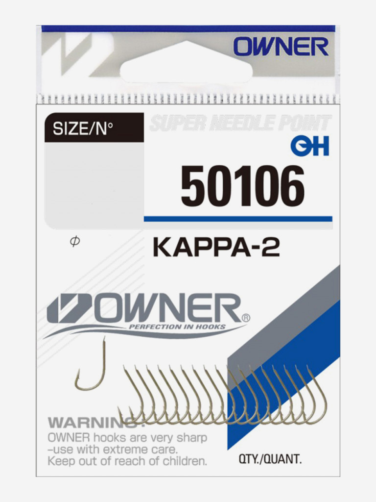 Крючок OWNER Kappa-2 brown №18 18шт