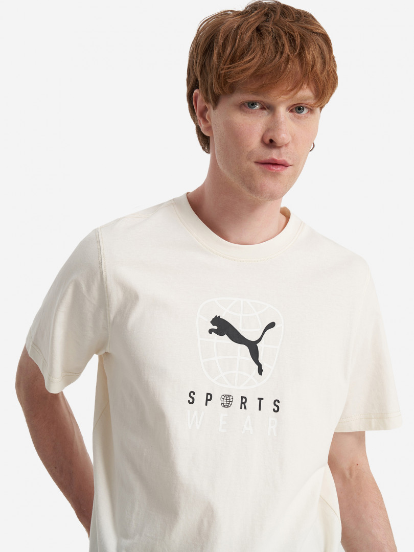 фото Футболка мужская puma, бежевый