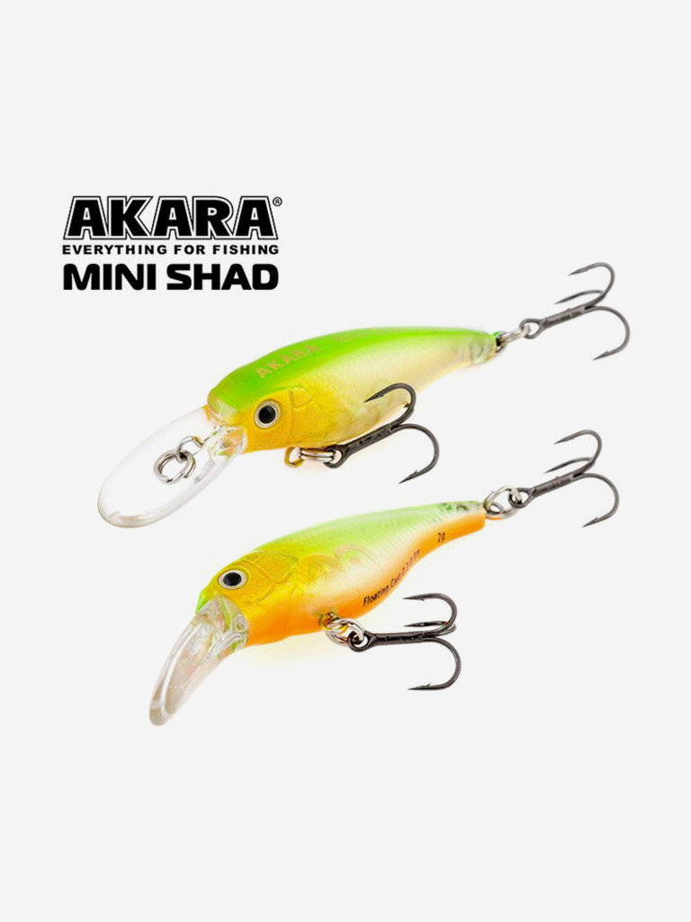 Воблер Akara Mini Shad 40SP суспендер на окуня, голавля, форель 2,5гр A152