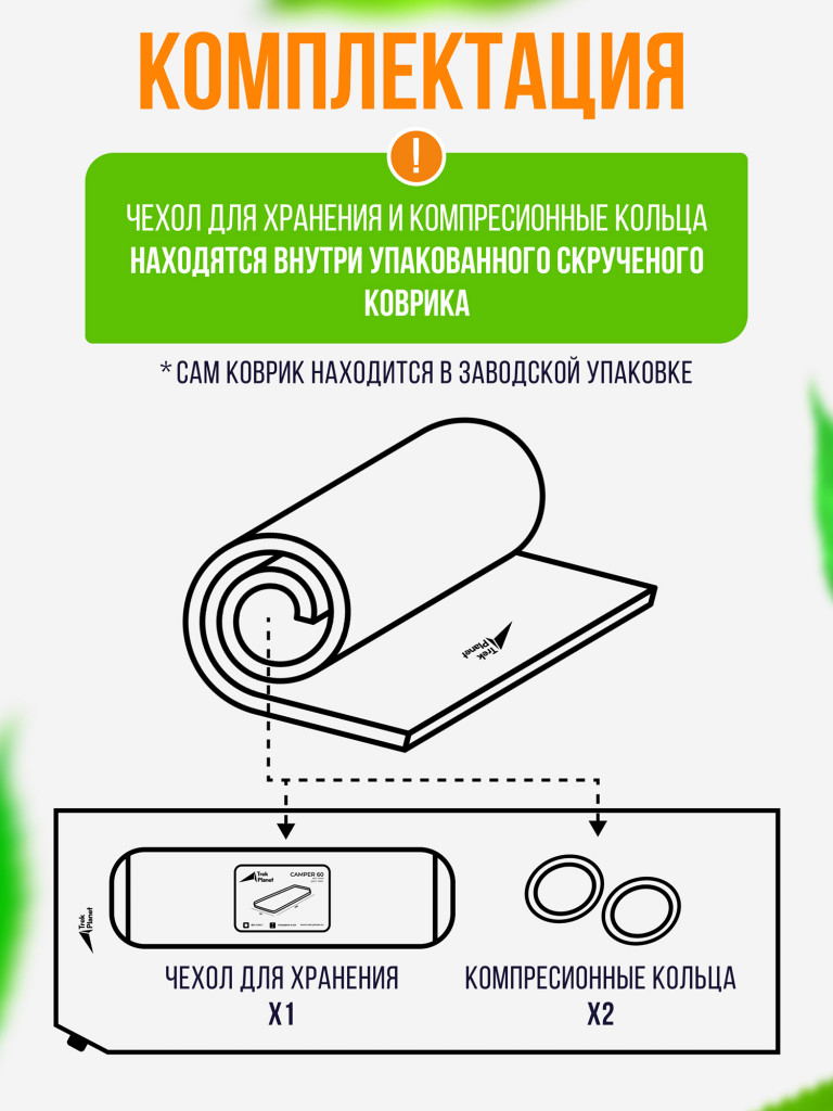 Коврик для пикника Trek Planet Relax 90 Grey