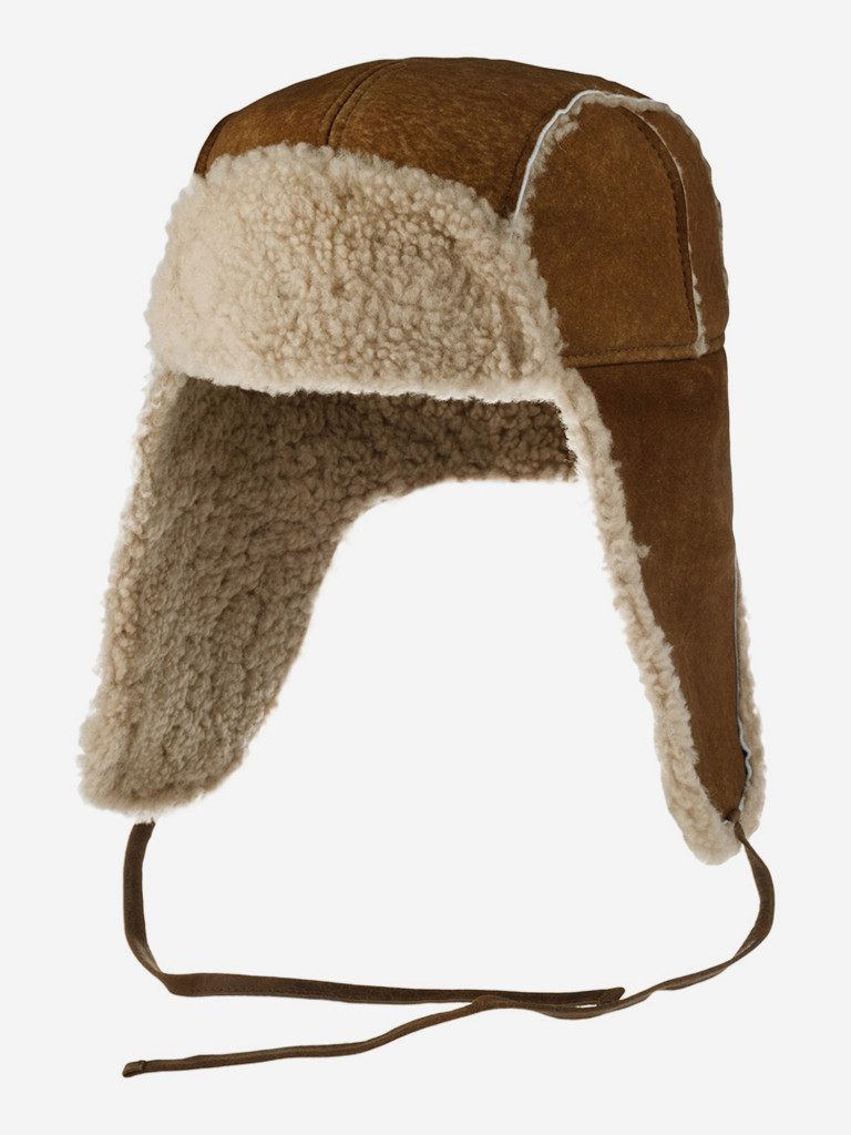 Шапка-ушанка STETSON 9297508 BOMBER CAP LAMBSFUR (коричневый)