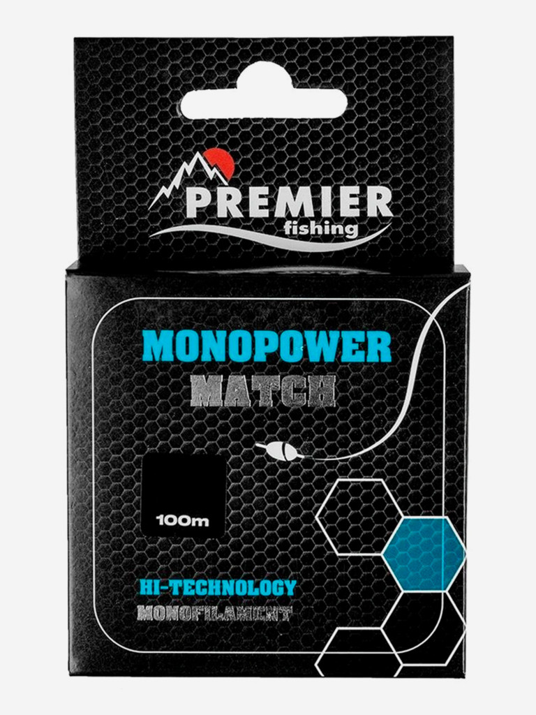 Леска для рыбалки Premier Fishing MONOPOWER MATCH Nylon 0,50мм, 100м, 22,5кг, голубой