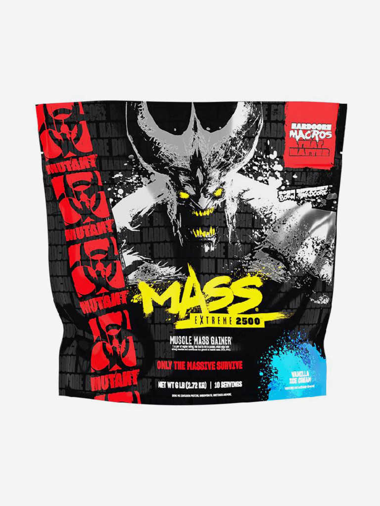 Гейнер Mutant Mass EXTREME 2500, 2720 г, Ванильное мороженое