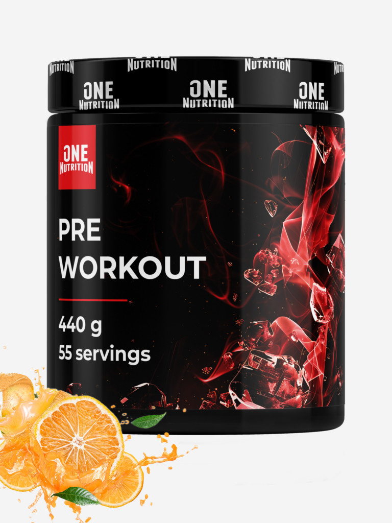 Предтренировочный комплекс PRE WORKOUT ONE NUTRITION, 440g апельсин