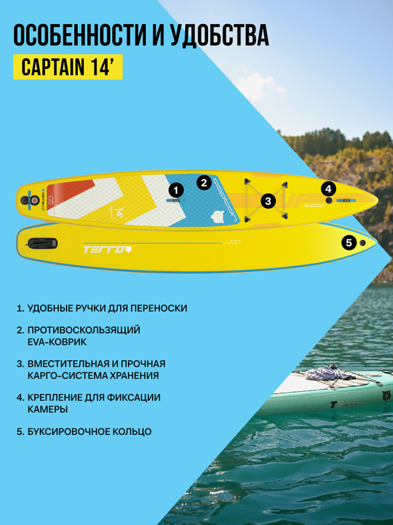 Сапборд TERRO CAPTAIN 14'