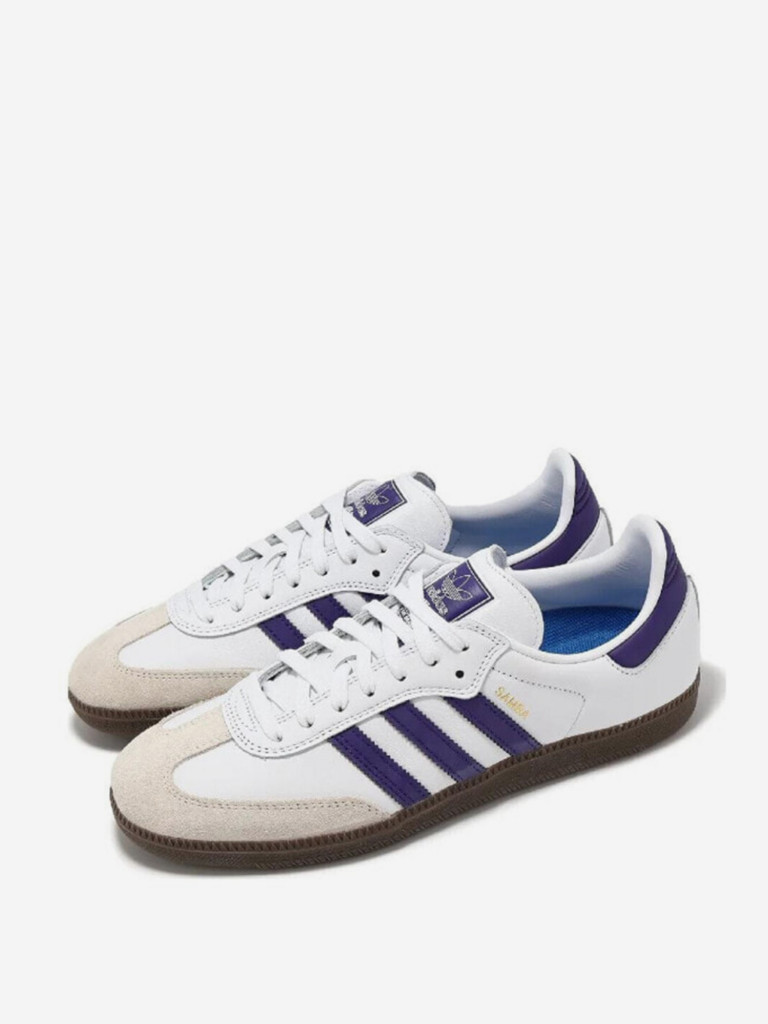 Кеды Adidas Samba Adv Cloud White Collegiate Purple