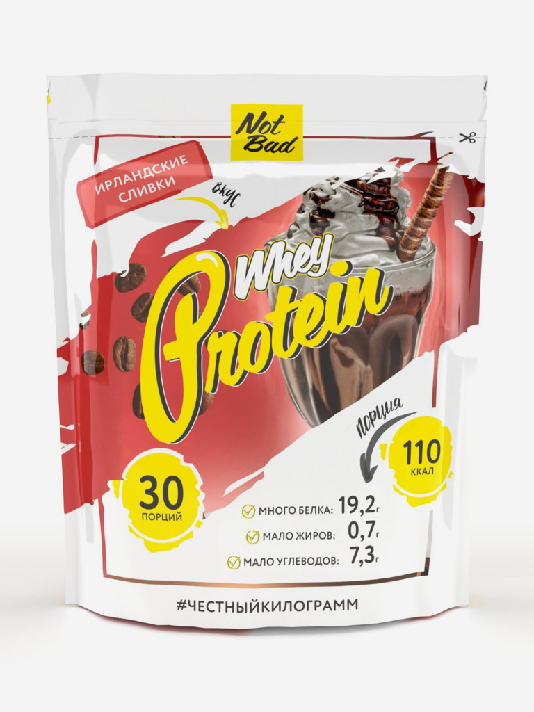 Протеин сывороточный, NotBad Whey Protein, 1000 г, Ирландские сливки