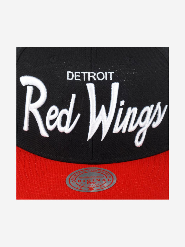 Бейсболка с прямым козырьком MITCHELL NESS 6HSSSH22086-DRWBLCK Detroit Red Wings NHL (черный)