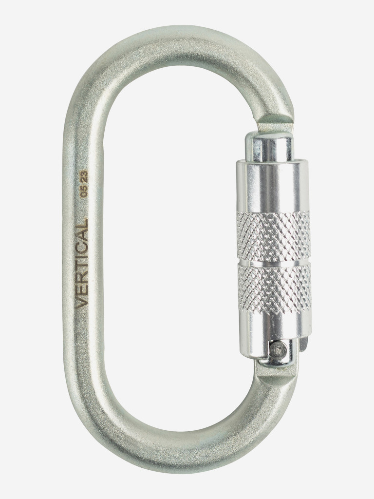 Карабин овал стальной люкс автомат (Keylock)