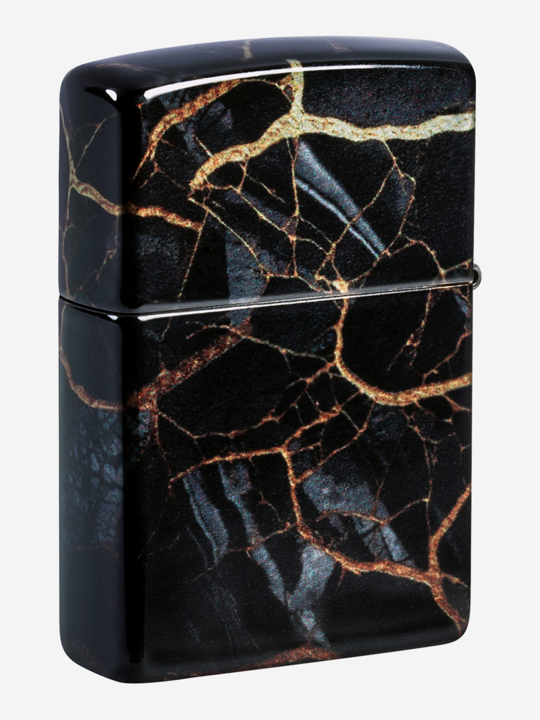 Зажигалка бензиновая ветроустойчивая Zippo Fusion Marble Design 540 Tumbled Chrome