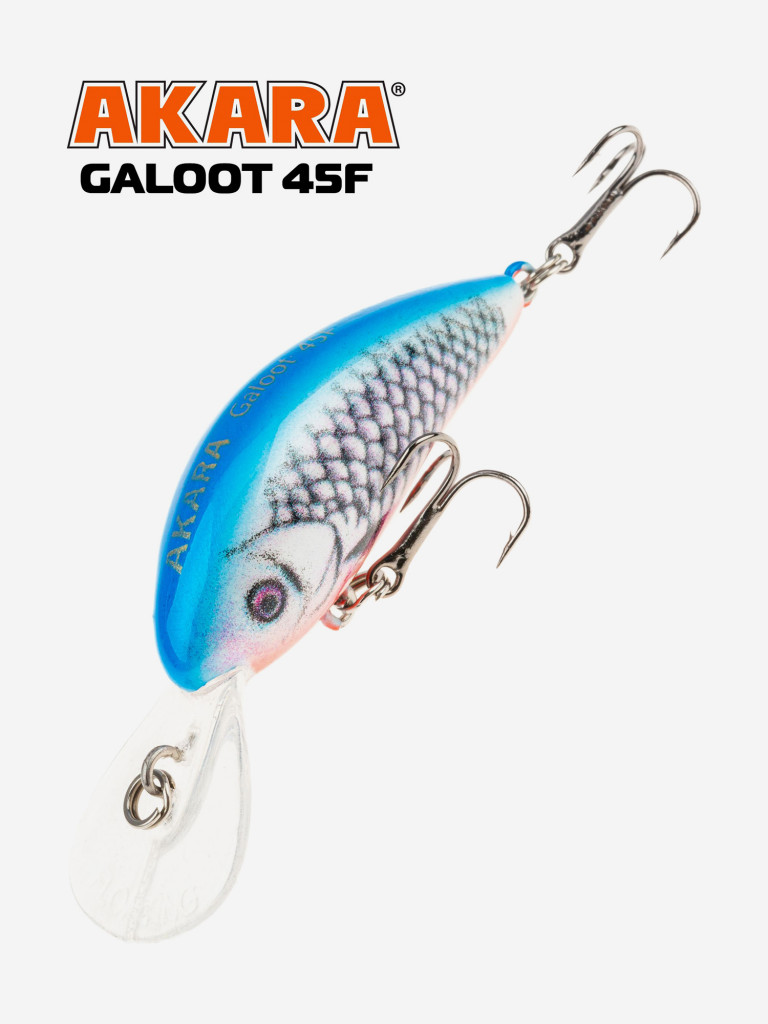 Воблер Akara Galoot плавающий, кренк, на окуня, щуку, голавля 45F 3,5 гр. A28