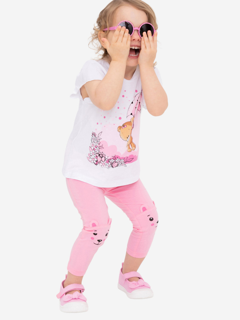 Легинсы для девочек, 2 пары в комплекте PlayToday