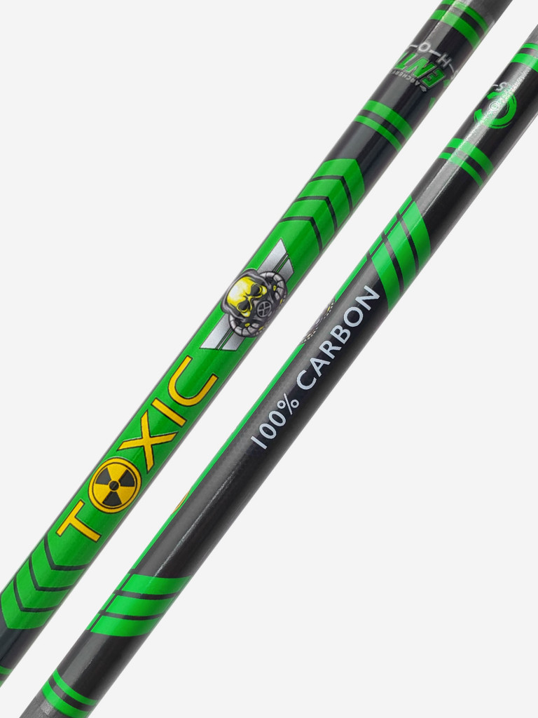 Стрела арбалетная карбоновая Centershot Toxic Carbon 22" Half Moon Nock (6шт.)