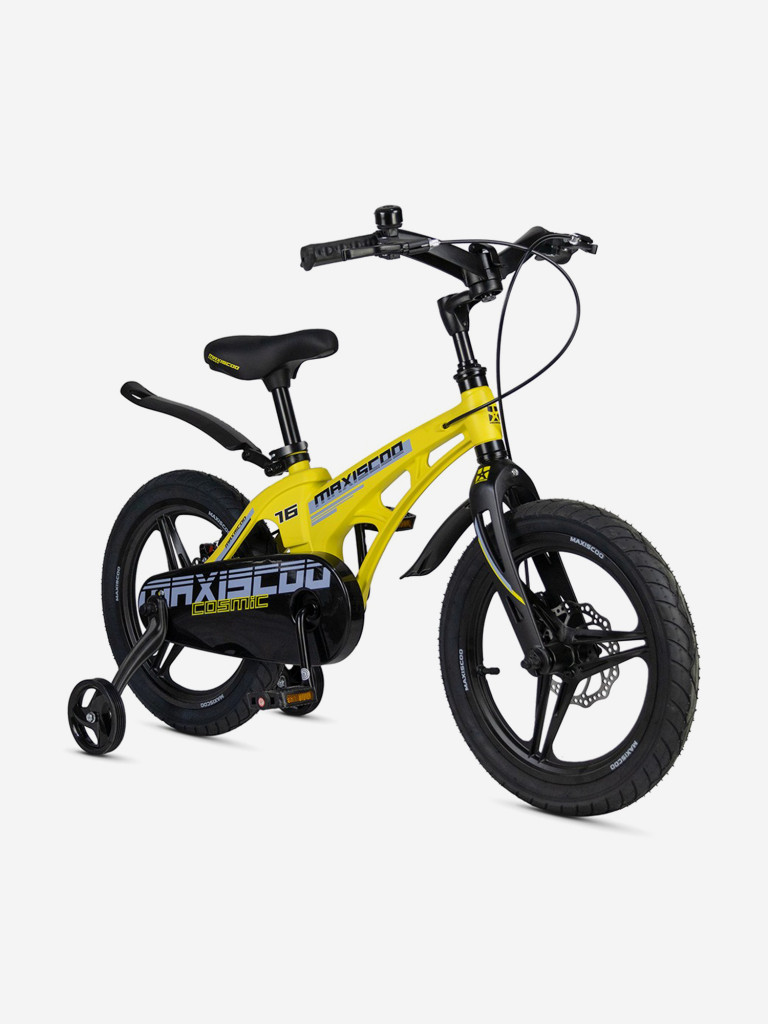 Велосипед детский Maxiscoo COSMIC Deluxe 16'', желтый матовый, 2025