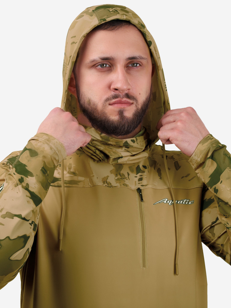 Джерси с капюшоном и баффом Аquatic Дж-10 для рыбалки и охоты