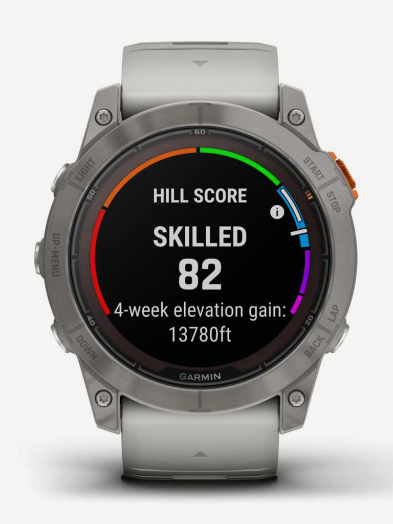 Спортивные часы Garmin Fenix 7X Pro Sapph Sol Ti w/Gray/Orange Band (010-02778-15G)