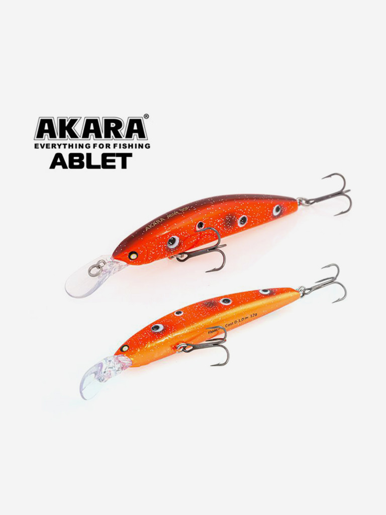 Воблер Akara Ablet 90F минноу плавающий на щуку, судака, окуня 12гр A173