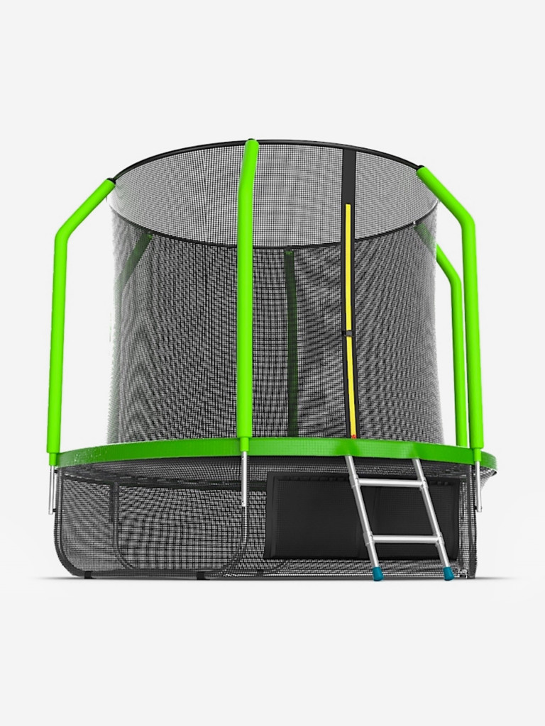 Батут каркасный EVO JUMP Cosmo 8ft зеленый + нижняя защитная сеть, диаметр 244 см